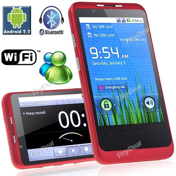 4.0" Android V2.2 AT&T T-Mobile Vodafone Destravado Barra Te